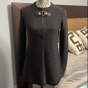 Tory Burch Charcoal Tunic Sweater